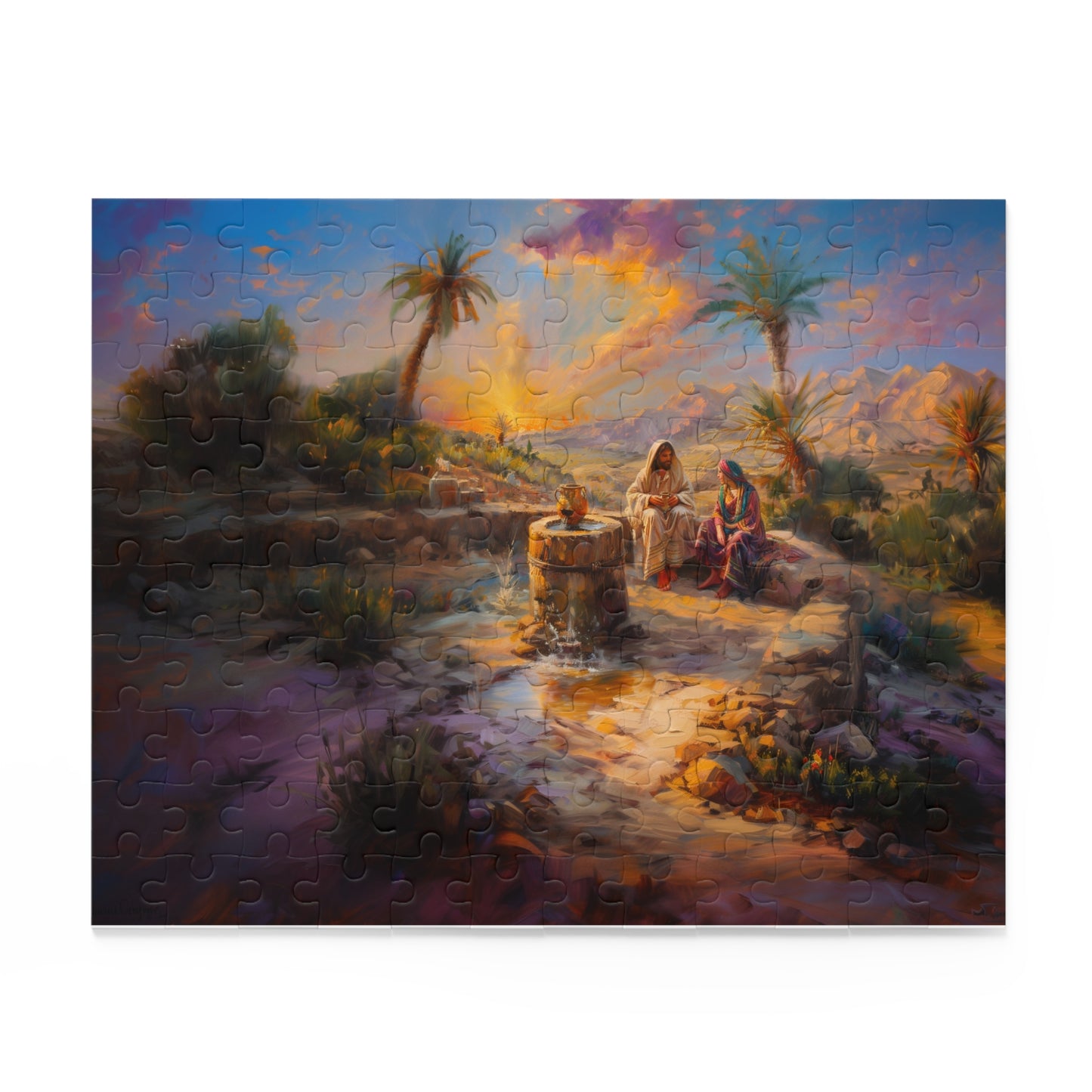 Jesus and the Samaritan Woman at the Well – Puzzle 120, 252, 500-Piece