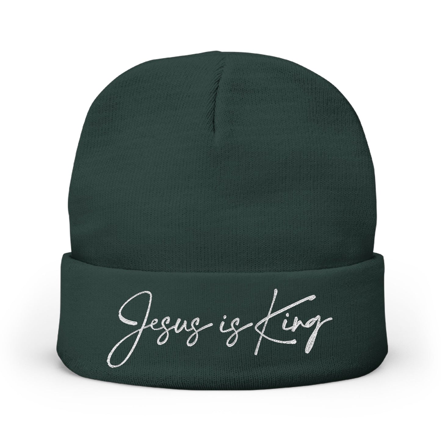 Jesus is King Knit Beanie