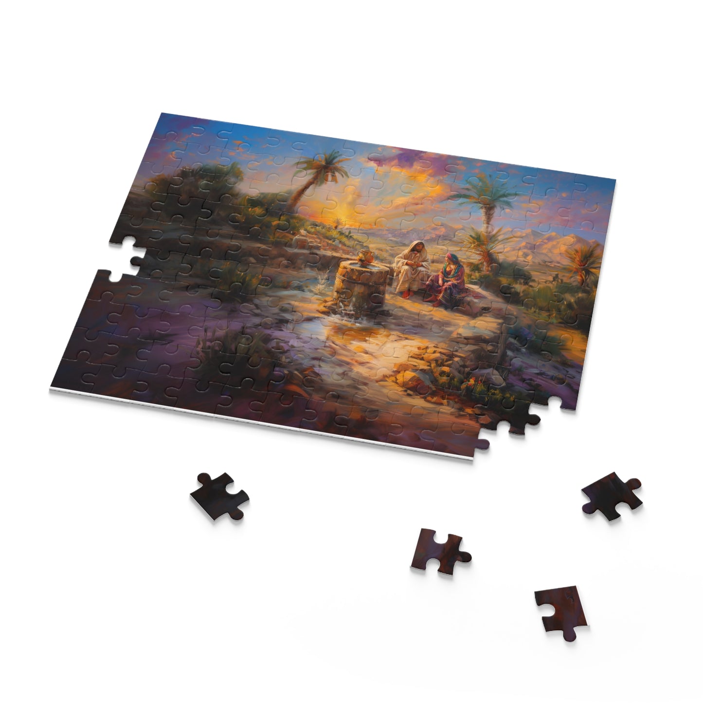 Jesus and the Samaritan Woman at the Well – Puzzle 120, 252, 500-Piece
