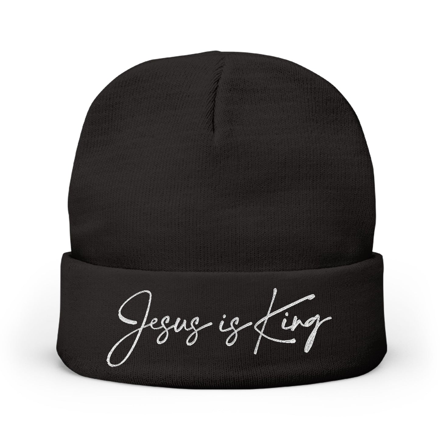 Jesus is King Knit Beanie