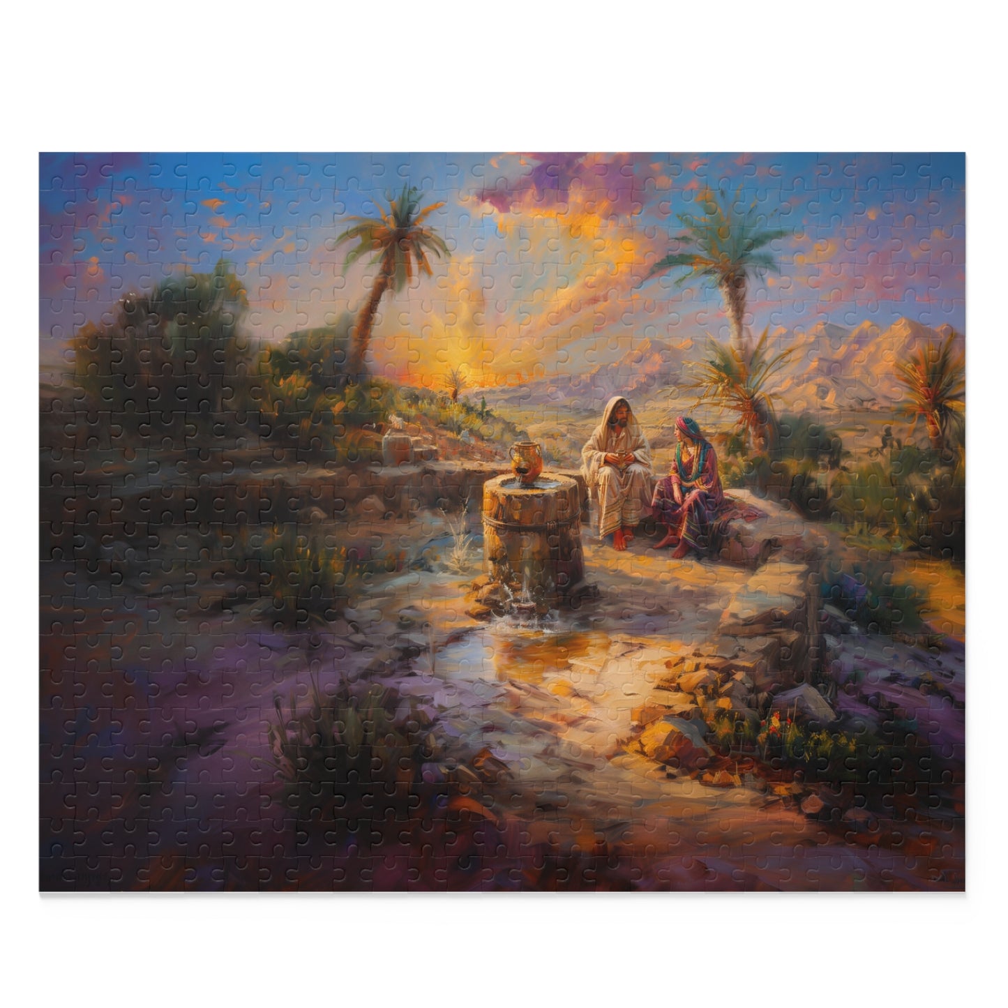 Jesus and the Samaritan Woman at the Well – Puzzle 120, 252, 500-Piece