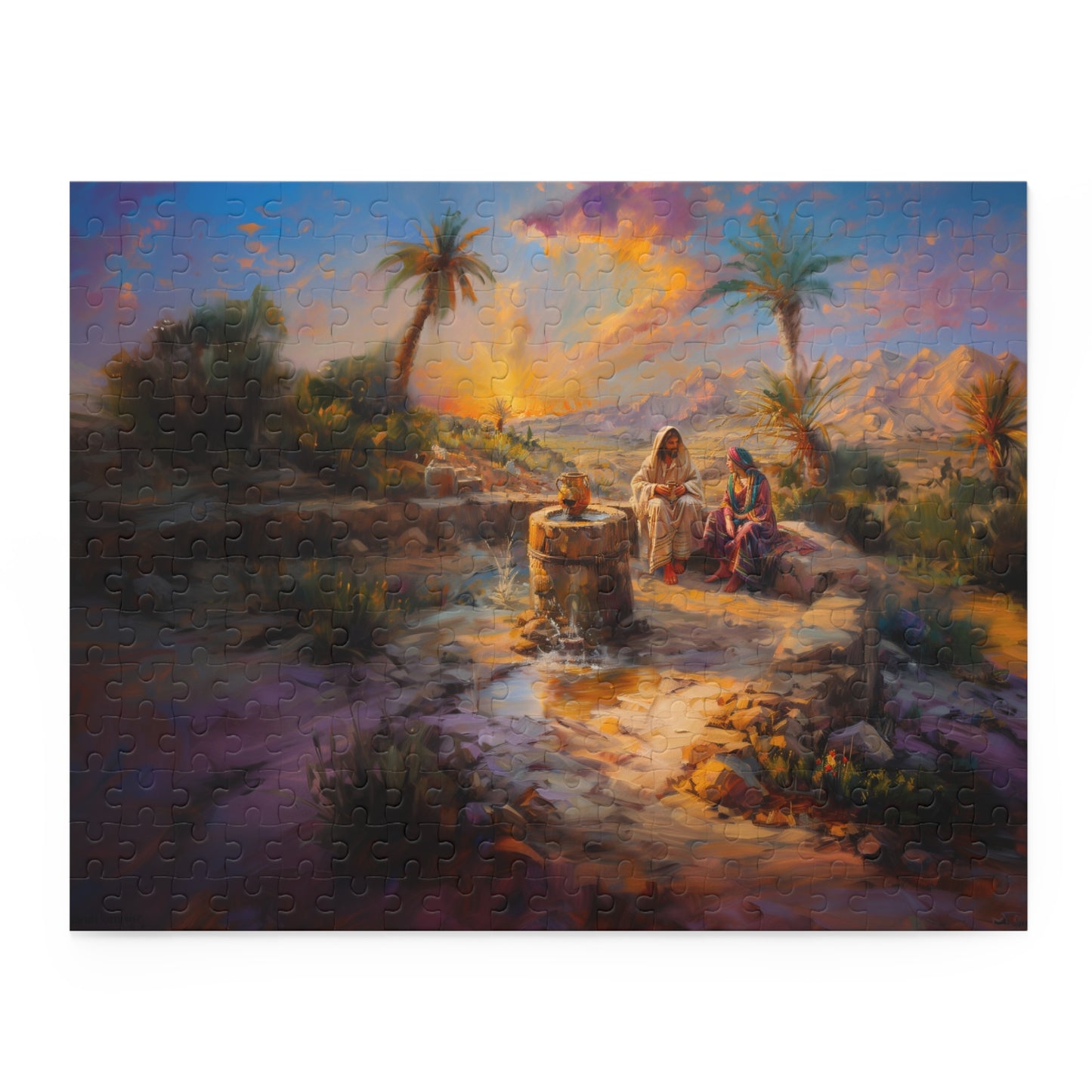 Jesus and the Samaritan Woman at the Well – Puzzle 120, 252, 500-Piece