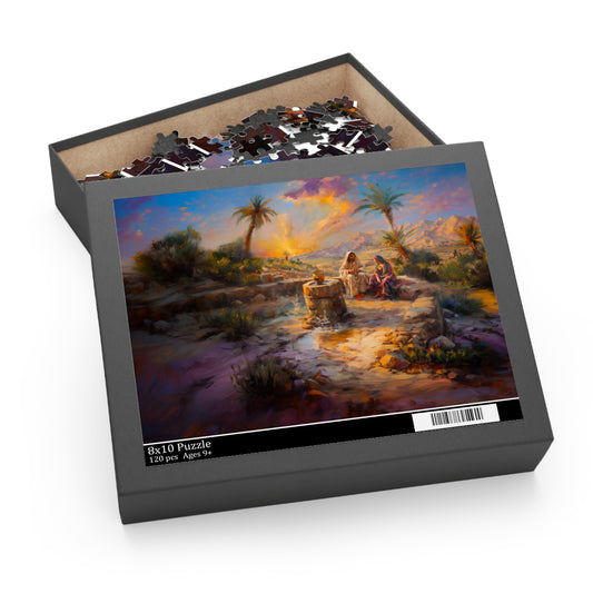 Jesus and the Samaritan Woman at the Well – Puzzle 120, 252, 500-Piece