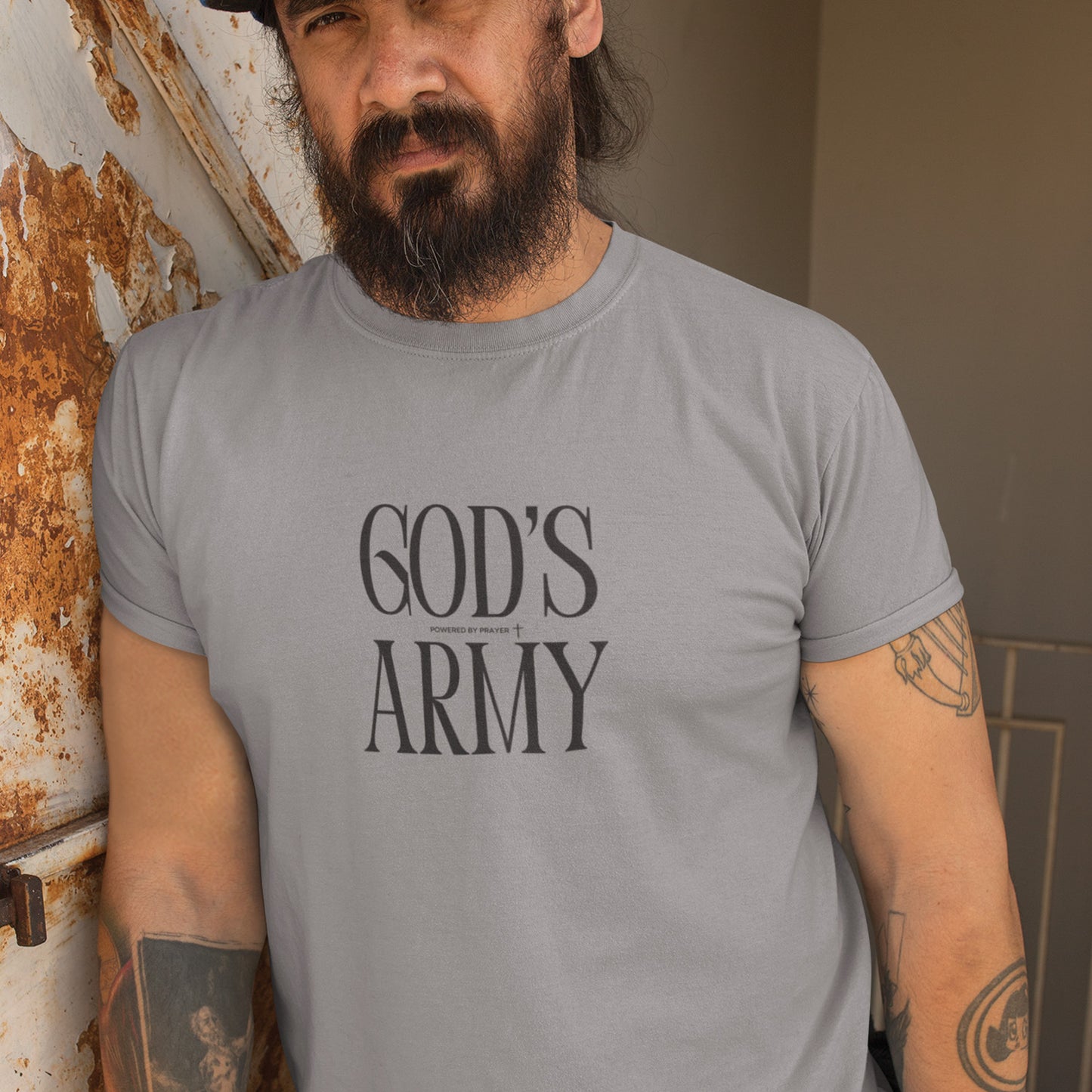 God’s Army – Powered by Prayer Men’s Tee